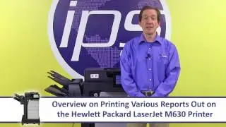 HP M630 - Printing Report Pages
