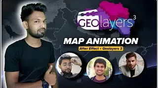 How To Create Map Animation Like Dhruv Rathee || Geolayer 3 Map Animation || Dheeraj Sharma