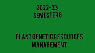 Plant Genetic Resource 2023|MGU||SEM6|PREVIOUSYEAR'SQUESTIONS|BRITTLEMEDIA