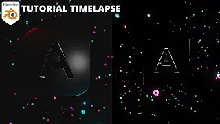 Blender Tutorial - Creating  Abstract Text Animation | Blender Timelapse.