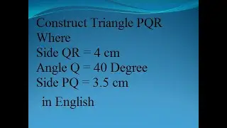 Triangle PQR English