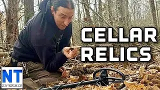 I dug some cool relics from the 1800s cellar hole metal detecting