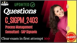 SAP C_SIGPM_2403 Certification Questions and Study Material [Latest]