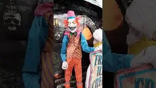 party city halloween 2023  neon ice cream clown demo .
