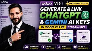 How to Generate & Link ChatGPT | Google Gemini AI Keys in Odoo V19 EE | Step-by-Step| Odoo AI | SaaS