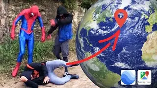 Found Spider Man in real life on Google Earth!