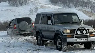 Нива 3S-GE против Land Cruiser 1UZ Улетные выходные 