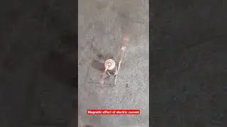 magnetic effect of electric current #shorts #magnet #arkeyzone
