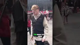 Tom Walker - Leave a light on - Busking cover by Ginger Jamie