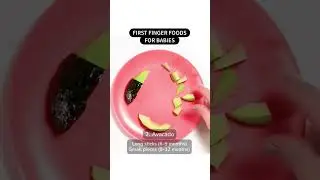 First Finger foods for babies. 