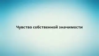 Чувство собственной значимости