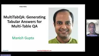 Video #201: MultiTabQA: Generating Tabular Answers for Multi-Table QA