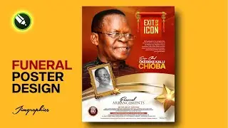 How to Design a Funeral Poster | CorelDraw Tutorial 2023