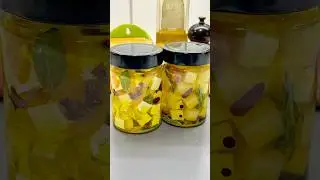 QUESOS EN ACEITE PARA EL APERITIVO!!😋🧀 Verás que ricos están!!👌🏻 #youtubeshorts #shorts