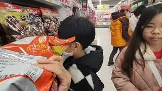 Groceries time with Korean Grandfather