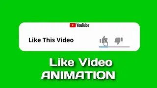 Like Video Animation|| Green screen animation||Copyright free