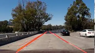 Lane Detection - curved road (poor performance on curved lanes)