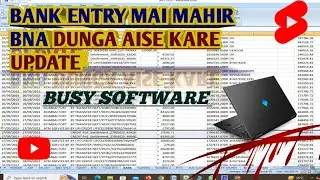 Bank Transaction Entry In Tally Prime || BUSY ACCOUNTING SOFTWARE- Bank Entry