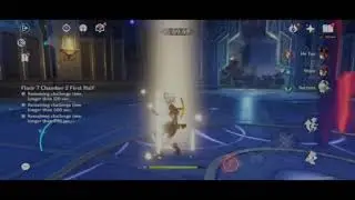 Hutao Abyss Floor 7-2 Showcase (basically a cheat/j) | Genshin Impact