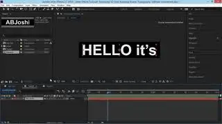 After Effects Tutorial - Revolving 3D Text, Rotating Kinetic Typography - ABJoshi Tutorials