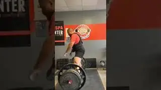 Deadlift work at the gym. 