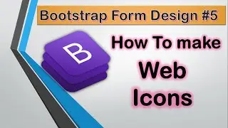 How to add web icons using bootstrap #5