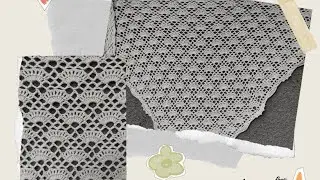 МК Вяжем красивую шаль крючком