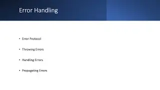 Swift 5 2024: Error Handling