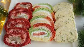 SNACKS Rolls for NEW YEAR 2023 - Unusual SNACKS for NEW YEAR TABLE 2023