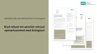 Introduktion: Bryd tabuet om uønsket seksuel opmærksomhed med dialogkort