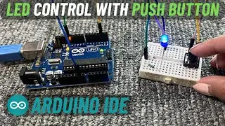 Arduino Basics: LED ON/OFF with One Push Button | Example Code | English Subtitle