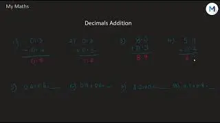 Addition of decimals