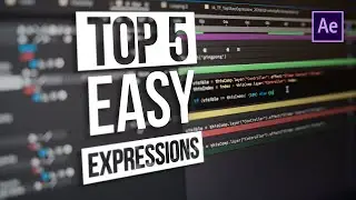 Top 5 EASY to use EXPRESSIONS in Adobe After Effects | Expressions Beginner Guide