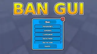 How to make a Ban System Gui on Roblox!