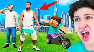 Jugando MINECRAFT en GTA 5! Grand Theft Auto V - GTA V Mods
