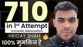 Hriday from Amravati Scoring 710 in NEET 2024 - Practical Tips for 2 Year NEET preparation!!!