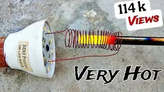 How To Make HEAT INDUCTOR Using A Simple CFL Bulb