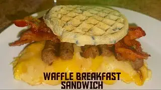 WAFFLE BREAKFAST SANDWICH|EAT WITH ME|MY MOTHERS DAY GET AWAY|#THEREALLADYREDASMR😜