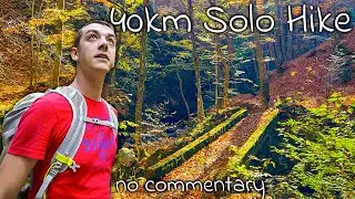 40km Solo Hike in Stara Planina Karlovo Bulgaria - ASMR | No Commentary