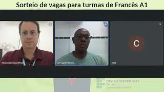 (AO VIVO) Sorteio de vagas para Turmas de Francês A1