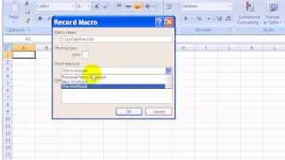 Excel VBA - Record and Run Excel Macro