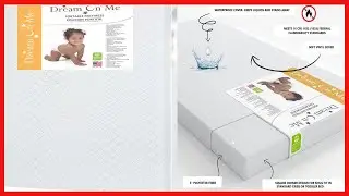 Dream On Me Holly 3” Fiber Portable Crib Mattress, Greenguard Gold Certified, Waterproof Vinyl Cover
