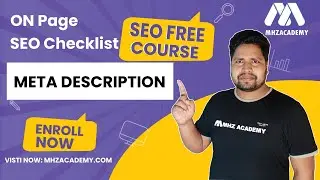 On page SEO Checklist | Part 03 | Meta Description | Free SEO Course 2021