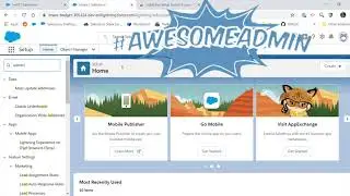 Salesforce Lightning Setup Search Focus