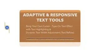 Premiere Pro Text Animation Tutorial  - Type-On Cursor Animation - broadcastGEMs Adaptive Text Tools