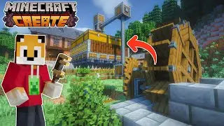 I built an AUTOMATIC MINING MACHINE in Minecraft Create Mod