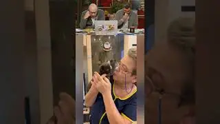 Милая бабушка с милой собачкой 