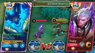 THAMUZ VS GLOBAL REVAMPED PHOVEUS | HE DESTROYED ME!!😢 THAMUZ VS PHOVEUS BEST BUILD AND EMBLEM