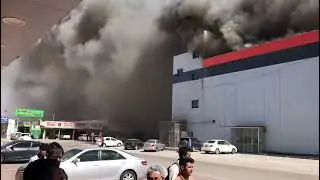 FIRE IN NESTO SUPER STORE IN UMM AL QUWAIN SHARJAH