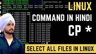 Linux command - Select multiple files and copy   | Cp*  in Hindi Linux tutorial